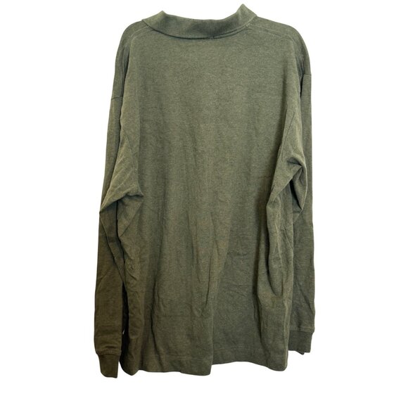 Nautica Mens Green Polo Shirt L Long Sleeve Cotton - Picture 7 of 7